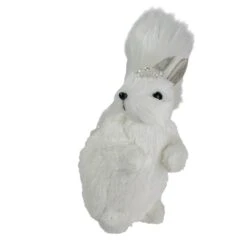 Northlight 9" White Squirrel With Silver Gems Christmas Tabletop Decoration -Michaels X-Mas Decor D676298S 3