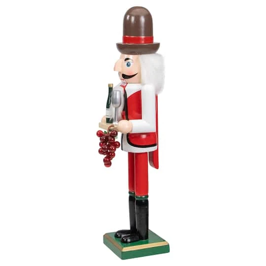 Northlight 15" Red & White Grapes Winemaker Christmas Nutcracker Figurine 7 Northlight 15" Red & White Grapes Winemaker Christmas Nutcracker Figurine - Image 5