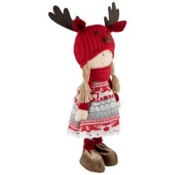 Northlight 16'' Little Nordic Girl In Moose Antler Hat Christmas Figure 24 Northlight 16'' Little Nordic Girl In Moose Antler Hat Christmas Figure -Michaels X-Mas Decor D676315S 15