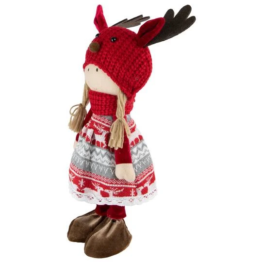 Northlight 16'' Little Nordic Girl In Moose Antler Hat Christmas Figure 14 Northlight 16'' Little Nordic Girl In Moose Antler Hat Christmas Figure - Image 12