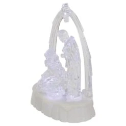 Northlight 7'' LED Lighted Musical Icy Crystal Nativity Scene Christmas Decoration -Michaels X-Mas Decor D676324S 5