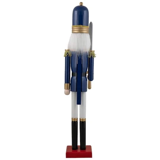Northlight 48.25'' Blue And White Christmas Nutcracker Soldier With Sword Decoration 12 Northlight 48.25'' Blue And White Christmas Nutcracker Soldier With Sword Decoration - Image 10