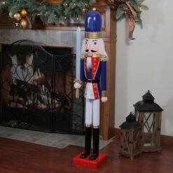 Northlight 48.25'' Blue And White Christmas Nutcracker Soldier With Sword Decoration 16 Northlight 48.25'' Blue And White Christmas Nutcracker Soldier With Sword Decoration -Michaels X-Mas Decor D676330S 4