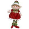 Northlight 14'' Red And Green Plush Jingle Bell Girl Elf Christmas Figure 2 Northlight 14'' Red And Green Plush Jingle Bell Girl Elf Christmas Figure -Michaels X-Mas Decor D676334S 1