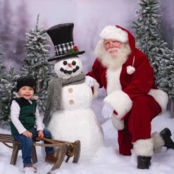 Northlight 3ft., 4ft, & 5ft. Unlit Flocked Alpine Artificial Christmas Tree Set -Michaels X-Mas Decor D676625S 16