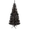 Northlight 6ft. Pre-Lit Black Tinsel Artificial Christmas Tree, Clear Lights 1 Northlight 6ft. Pre-Lit Black Tinsel Artificial Christmas Tree, Clear Lights -Michaels X-Mas Decor D676628S 1