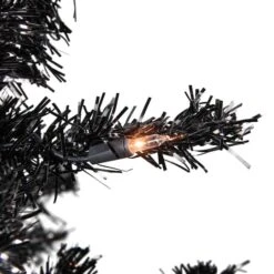 Northlight 6ft. Pre-Lit Black Tinsel Artificial Christmas Tree, Clear Lights 12 Northlight 6ft. Pre-Lit Black Tinsel Artificial Christmas Tree, Clear Lights -Michaels X-Mas Decor D676628S 3