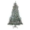 Northlight 7.5ft. Pre-Lit Flocked Winema Pine Artificial Christmas Tree, Clear Lights -Michaels X-Mas Decor D676647S 1