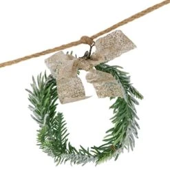 Northlight 4.75ft. Snowflake & Frosted Pine With Wooden Beads Christmas Garland -Michaels X-Mas Decor D676709S 14