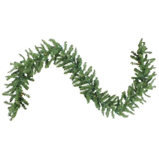 Northlight 9ft. Pre-Lit Canadian Pine Christmas Garland 4 Northlight 9ft. Pre-Lit Canadian Pine Christmas Garland - Image 2