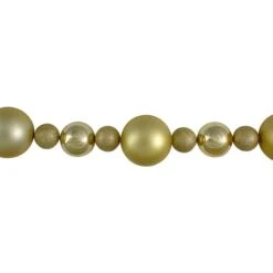 Northlight 6ft. Vegas Gold 3-Finish Shatterproof Ball Christmas Garland 9 Northlight 6ft. Vegas Gold 3-Finish Shatterproof Ball Christmas Garland -Michaels X-Mas Decor D676719S 3