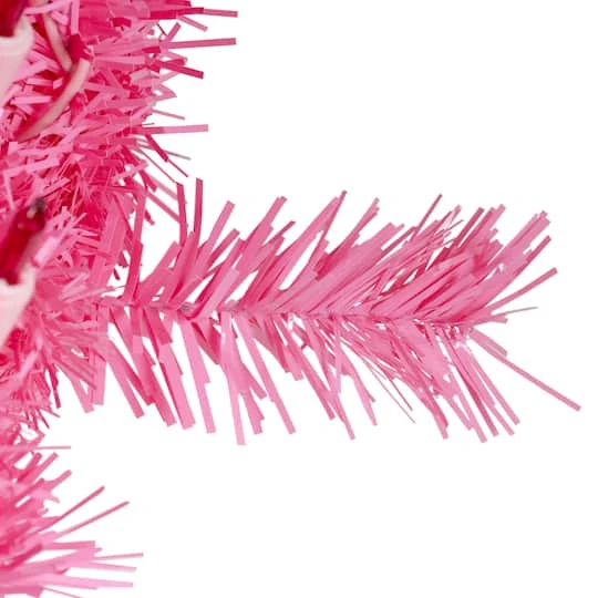 Northlight 9ft. Pre-Lit Pink Spruce Christmas Garland 4 Northlight 9ft. Pre-Lit Pink Spruce Christmas Garland - Image 2