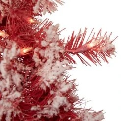 Northlight 9ft. Pre-Lit Flocked Red Pine Christmas Garland -Michaels X-Mas Decor D676723S 2