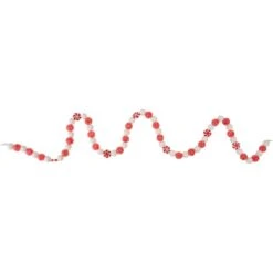 Northlight 4ft. Red & White Peppermint Candy Christmas Garland -Michaels X-Mas Decor D676725S 3