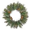 First Traditions™ 30'' Pre-Lit Artificial North Conway Wreath With Glittery Cones And Eucalyptus 1 First Traditions™ 30'' Pre-Lit Artificial North Conway Wreath With Glittery Cones And Eucalyptus -Michaels X-Mas Decor D677532S 1