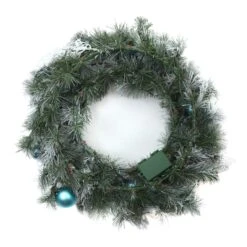 24" Pre-lit LED Tinkham Pine Wreath -Michaels X-Mas Decor D677544S 14