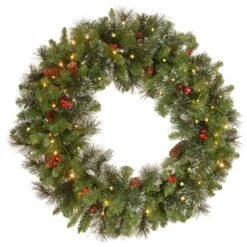 Crestwood® 30" LED Spruce Wreath
