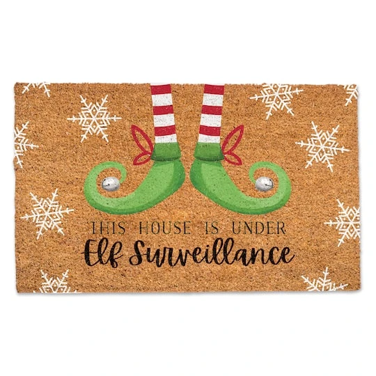Under Elf Surveillance Doormat 3 Under Elf Surveillance Doormat