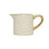 Hello Honey® White & Gold Embossed Christmas Tree Stoneware Creamer -Michaels X-Mas Decor D758722S 1