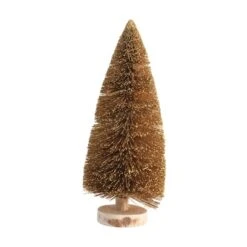 Hello Honey® 12" Golden Sisal Bottle Brush Tree Décor -Michaels X-Mas Decor D758751S 1 1