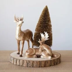 Hello Honey® 12" Golden Sisal Bottle Brush Tree Décor -Michaels X-Mas Decor D758751S 2