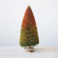 Hello Honey® 12" Multicolor Ombre Sisal Bottle Brush Tree Décor -Michaels X-Mas Decor D758753S 2