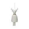 Hello Honey® 6" White Stoneware Reindeer Bell With Gold Electroplating 1 Hello Honey® 6" White Stoneware Reindeer Bell With Gold Electroplating -Michaels X-Mas Decor D758790S 1