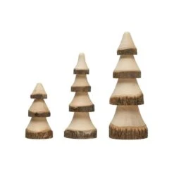 Hello Honey® 6.5" Natural Hand-Carved Wood Tree -Michaels X-Mas Decor D758807S 1