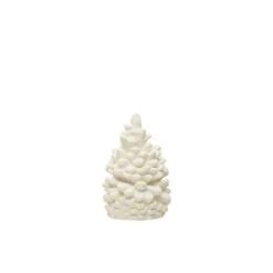 Hello Honey® 5" White Stoneware Bisque Pinecone -Michaels X-Mas Decor D758818S 1 1