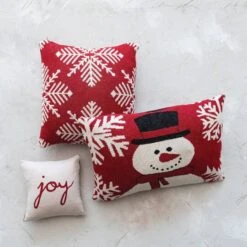 Hello Honey® Red & White Snowflake Pillow -Michaels X-Mas Decor D758830S 2