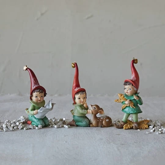 Hello Honey® 5.75" Elf With Fawn & Jingle Bell 5 Hello Honey® 5.75" Elf With Fawn & Jingle Bell - Image 3