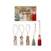 Hello Honey® Hand-Painted Pine Wood Christmas Ornaments Set -Michaels X-Mas Decor D758834S 1