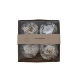 Hello Honey® Handmade Recycled Paper Glitter Ornaments Set -Michaels X-Mas Decor D758839S 3