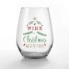 15oz. Wine & Christmas Movies Printed Stemless Wine Glass 2 15oz. Wine & Christmas Movies Printed Stemless Wine Glass -Michaels X-Mas Decor D761424S 1
