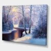 Designart Christmas Forest With River & Trees I Canvas Wall Art 2 Designart Christmas Forest With River & Trees I Canvas Wall Art -Michaels X-Mas Decor M20023700 2